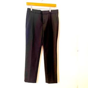 NWT Banana Republic Ryan Mid Rise Slim Fit Black Trousers Size 4